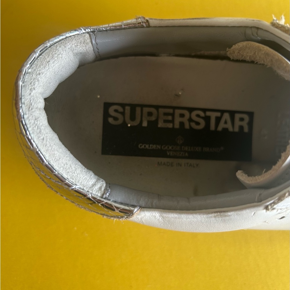 Golden Goose Gray and White Sneakers - Picture 5 of 15